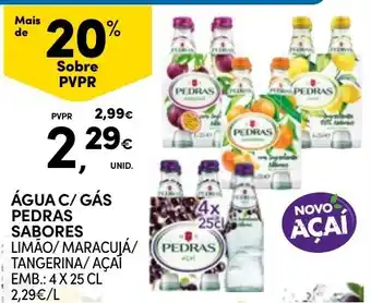 Continente água c/ gás pedras sabores promoção