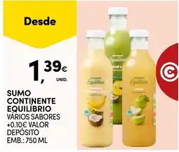 Continente Sumo continente equilíbrio promoção