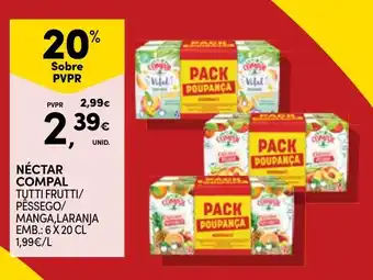 Continente Néctar compal promoção