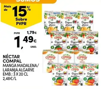 Continente Néctar compal promoção