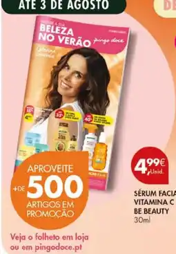 Pingo Doce Sérum facial vitamina c be beauty promoção