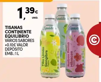 Continente Tisanas continente equilíbrio vários sabores promoção