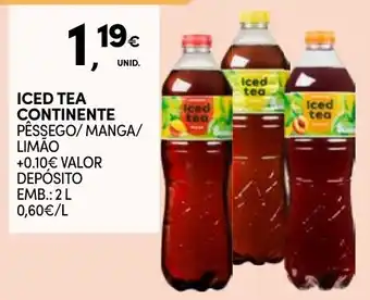 Continente Iced tea continente promoção