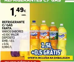 Continente Refrigerante c/ gás fanta vários sabores promoção