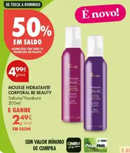 Pingo Doce Mousse hidratante corporal be beauty sakura/yosakura promoção
