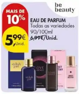 Pingo Doce be beauty eau de parfum promoção