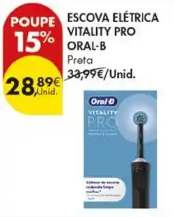 Pingo Doce escova elétrica vitality pro oral-b preta promoção