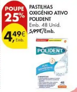 Pingo Doce pastilhas oxigénio ativo polident promoção