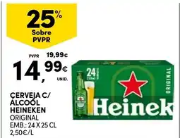Continente Cerveja c/ álcool heineken original promoção