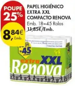 Pingo Doce Papel higiénico extra xxl renova promoção