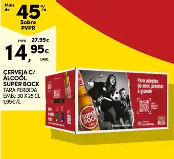 Continente Cerveja c/ álcool super bock promoção