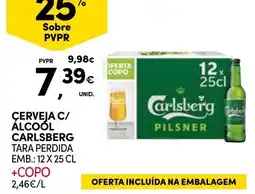 Continente Cerveja c/ álcool carlsberg promoção