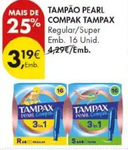 Pingo Doce tampax pearl compak promoção