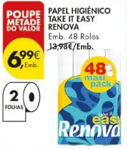 Pingo Doce Papel higiênico take it easy renova promoção