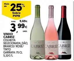 Continente vinho cabriz promoção