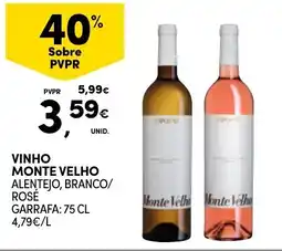 Continente vinho monte velho promoção