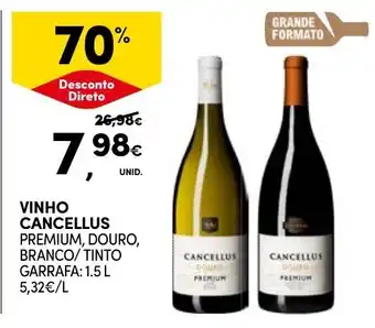 Continente Vinho cancellus premium promoção