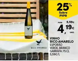Continente Vinho bico amarelo promoção