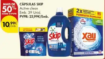 Pingo Doce Cápsulas skip active clean promoção