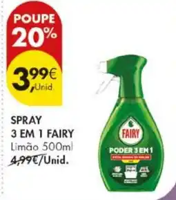 Pingo Doce Spray 3 em 1 fairy promoção