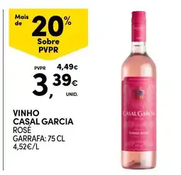 Continente vinho casal garcia rosé promoção