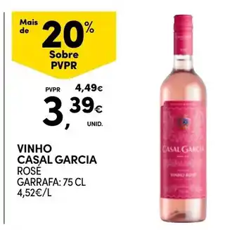 Continente vinho casal garcia rosé promoção