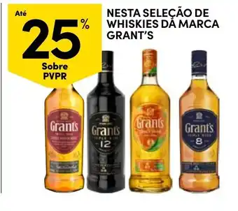 Continente whiskies da marca grants promoção