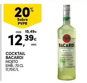 Continente Cocktail bacardi mojito promoção