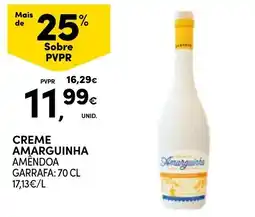 Continente Creme amarguinha amêndoa promoção