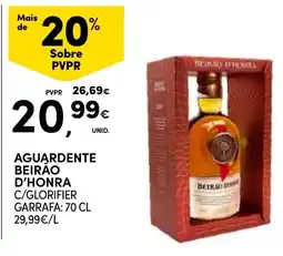Continente Aguardente Beirão D'Honra C/Glorifier promoção