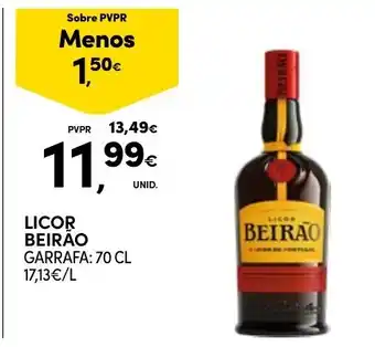 Continente Licor beirão promoção