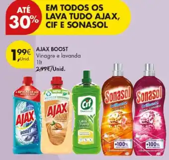 Pingo Doce ajax boost vinagre e lavanda promoção