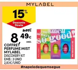Continente Coffret perfume mist mylabel promoção