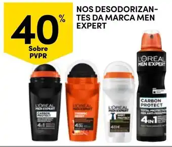 Continente nos desodorizantes da marca men expert promoção