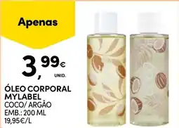Continente Óleo corporal mylabel promoção