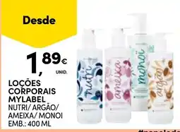 Continente Locções corporais mylabel promoção