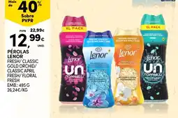 Continente Pérolas lenor promoção