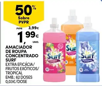Continente Amaciador de roupa concentrado surf promoção