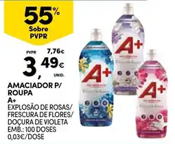 Continente Amaciador p/ roupa a+ promoção