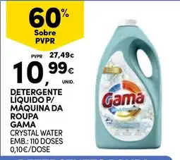 Continente Detergente liquido p/ maquina da roupa gama promoção