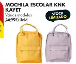 Pingo Doce Mochila escolar knk kayet promoção