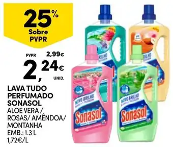 Continente lava tudo perfumado sonasol promoção