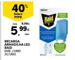 Continente recarga armadilha led raid promoção