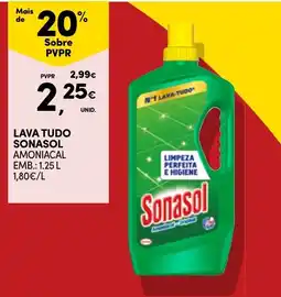 Continente lava tudo sonasol amoniacal promoção