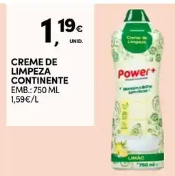 Continente Creme de limpeza continente promoção