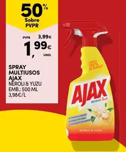 Continente spray multiusos ajax néroli & yuzu promoção