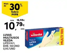 Continente luvas multiusos vileda promoção