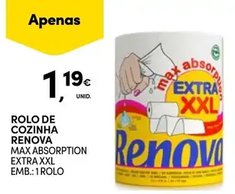 Continente rolo de cozinha renova promoção