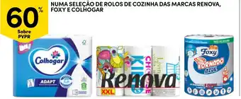 Continente rolos de cozinha das marcas renova, foxy e colhogar promoção