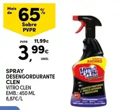 Continente Spray desengordurante clen vitro clen promoção